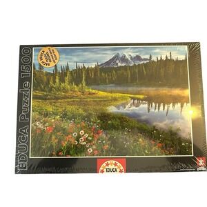 New! 2006 Educa Puzzle Passion 1500 Piece Mt. Rainier Made Spain Puzzle Sealed